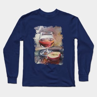 Still-life stained-glass watercolor, Paintings. Watercolor. Long Sleeve T-Shirt